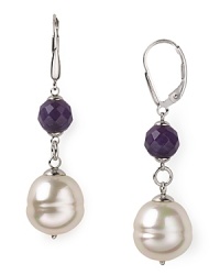 The elegant simplicity of these pearl drop earrings from Majorica make them the perfect accessory for 24/7 style, sure to perfect easy-chic dressing.