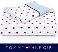 Tommy Hilfiger, Union Stars Collection, Printed Sheet Set Queen Sheet Set