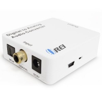 Orei DA21 Optical SPDIF/Coaxial Digital to RCA L/R Analog Audio Converter with 3.5mm Jack Support Headphone/Speaker Outputs