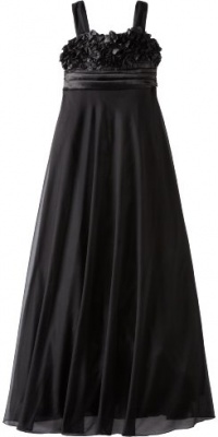 Ruby Rox Kids Girls 7-16 Soutache Maxi Dress, Black, Large