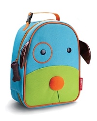 With a friendly face and matching zipper-pull, Zoo Lunchie makes lunchtime fun time! Sized just right for little kids, these soft bags have a roomy main compartment that holds sandwiches, snacks, drinks and more. An insulted, wipe-clean interior keeps food and drinks cold, plus an inside mesh pocket holds an ice pack or utensils.