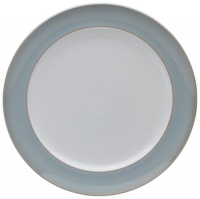 Denby Mist Wide Rimmed Dinner Plate