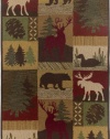 Rizzy Home CT2062 Country 8-Feet by 10-Feet Area Rug, Brown