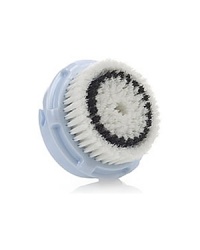 Delicate Replacement Brush Head Twin- Pack. An ultra-soft brush for those with delicate or extra-sensitive skin and for skin sensitivities like rosacea and acne-prone skin. All CLARISONIC® brush heads are made from a nonporous, soft elastomeric material, resistant to bacterial attachment. All brush heads are precision-designed to oscillate bi-directionally at a sonic frequency. We recommend that you remove the brush head weekly and clean with soap and warm water. Replace your Clarisonic brush head every 90 days. To mount the brush head, align with the 3 notches with the 3 pins on the handle, then push down and twist clockwise.