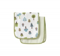 DwellStudio Muslin Burp Cloth Set, Owls