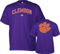 Clemson Tigers adidas Purple Relentless T-Shirt