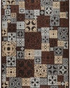 Area Rug 2x3 Rectangle Transitional Chocolate Color - Surya Basilica Rug from RugPal