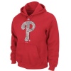 MLB Majestic Philadelphia Phillies Youth Hit & Run Hoodie Sweatshirt - Red