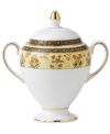 In 18th century England, Josiah Wedgwood, creator of the world famous Wedgwood ceramic ware, established a tradition of outstanding craftsmanship and artistry which continues today. The exotic India dinnerware pattern presents a pattern of exquisitely detailed, diminutive florals on a yellow and deep blue band against pure white bone china.