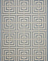 Safavieh Courtyard Collection CY6937-23 Blue and Ivory Indoor/Outdoor Area Rug, 9-Feet by 12-Feet 6-Inch