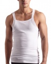 2(x)ist Mens Form Square Cut Tank Top, White, Medium