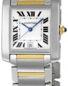 Cartier Men's W51005Q4 Tank Francaise Automatic Stainless Steel and 18K Gold Watch