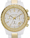 Michael Kors Gold-tone Stainless Steel and White Acetate Bracelet Ladies Watch MK5355