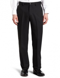 Haggar Men's Cool 18 Melange Herringbone Plain Front Pant