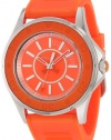 Juicy Couture Women's 1900874 Rich Girl Orange Jelly Strap Watch