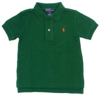 Polo Ralph Lauren Boys Mesh Pony Logo Polo Shirt - 18M - Green