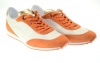 TOD'S Nuovo Sportivo Allacc. Suede/Leather Orange Wht Sneakers Sz 37 3L7119