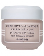 Silky, light-textured intensive day cream protects, tones and hydrates facial skin while maintaining its optimum moisture level. Contains a complex of essential oils and botanicals. Suitable for all skin types. Imported from France. 1.7 oz. 