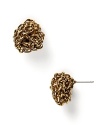 Accent your look with these chic braided knot earrings from Lauren Ralph Lauren.