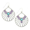 Silver Open Fan Earrings