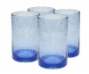 Artland Iris Highball, 17-Ounce, Light Blue, Set of 4