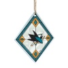 NHL San Jose Sharks Art Glass Ornament