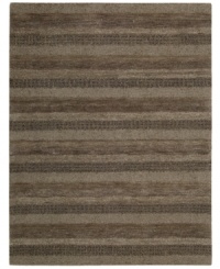 Simply calm, cool and collected, the Sequoia area rug from Calvin Klein delivers a sophisticated yet casual stripe design for your living space. Hand-tufted of expertly spun New Zealand wool, this area rug offers incredible texture in every inch along with supple softness in its generous pile height.