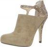 Enzo Angiolini Women's Yoursonly Bootie,Taupe/Glitter Suede,6 M US