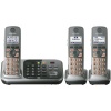 Panasonic KX-TG7743S DECT 6.0 Link-to-Cell via Bluetooth Cordless Phone with Answering System, Silver, 3 Handsets