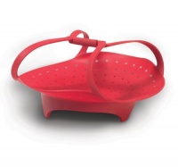 Tovolo Red Silicone Steamer, 8 inches