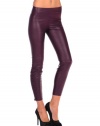 Blank NYC Womens Vegan Leather Legging - Plum - 30