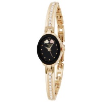 Elgin Women's BHGL13 Black Hills Gold-Tone Half Bangle Open Crystal Watch