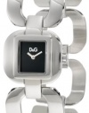 D&G Dolce & Gabbana Women's DW0711 Bbq Round Square Case Black Dial Watch