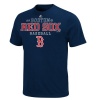 MLB Mens Boston Red Sox Charge The Mound Athletic Navy Short Sleeve Basic Tee By Majestic