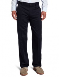 Dockers Men's Dockers Men'S Never-Iron Essential Khaki D1 Slim Fit Flat Front Pant,Navy,33x32