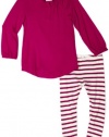 Little Ella Baby-Girls Infant Castaway Tunic Set, Raspberry, 12-18 Months