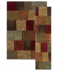 Muted shades of autumn inspire this St. Lawrence rug set, rendered in colorblocked, modern hues. Crafted of durable polypropylene for years of long-lasting beauty.