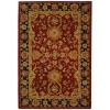 Safavieh AN517A Anatolia Collection 4-Feet by 6-Feet Handmade Hand-Spun Wool Area Rug, Red and Navy