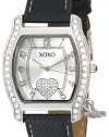 XOXO Women's XO3089 Black Lizard Strap with XO Charm Watch