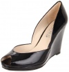 Kors Michael Kors Women's Vail Open-toe Wedge Pump,black,6.5 M Us