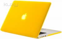 Kuzy - NEWEST Apple MacBook Pro 15.4 with Retina Display A1398 YELLOW Rubberized Hard Case Cover Aluminum Unibody 15-Inch (NEWEST VERSION)