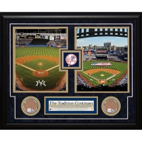 Steiner Sports MLB New York Yankees 2008 Stadium Final Game/2009 Opening Day Dirt Collage