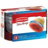 Rubbermaid TakeAlongs 1-Cup Twist and Seal Containers, Pack of 4