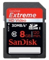 SanDisk Extreme 8 GB SDHC Class 10 UHS-1 Flash Memory Card 30MB/s SDSDX-008G-AFFP