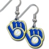 MLB Milwaukee Brewers Dangle Earrings