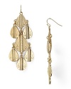 RJ Graziano takes a tiered approach with this pair of gold-tone earrings. With an ornate layered design, these danglers give every look a hit of gypsy glamor.