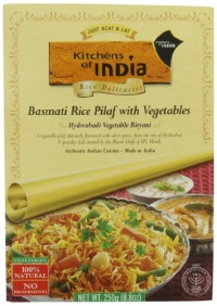 Kitchens Of India Biryanis Hyderabadi Biryani, Basmati Rice Pilaf with Vegetables, 8.8-Ounce Boxes (Pack of 6 )