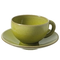 Upscale casual china with a flair of color. An exciting way to update your table.Available in avocado, cherry, orange, and lemon.