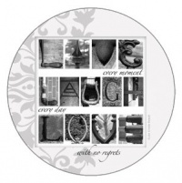 Set of 4 Absorbent Coasters - Live, Laugh, Love