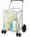 Honey-Can-Do CRT-01640 Rolling Grocery Cart, Dual Front Wheel, Utility Cart